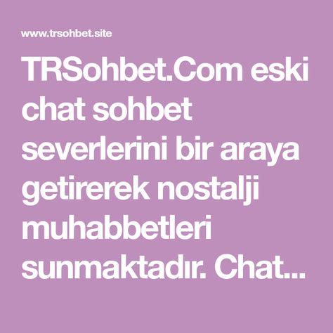TRSohbet - Mobil TR Sohbet Chat Odaları - Turkishchat.Net